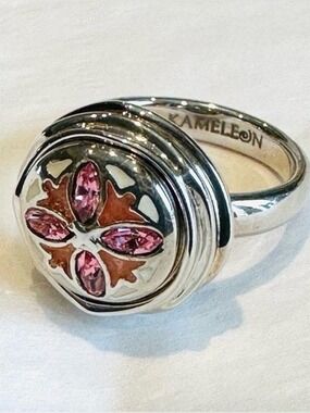 Kameleon Jewel Pop Sterling 925 Ring Coming Up Roses  KR048 NWT Ring only Size 6